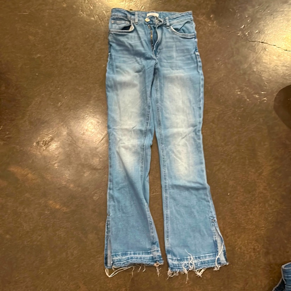 -forever 21 wide legged jeans